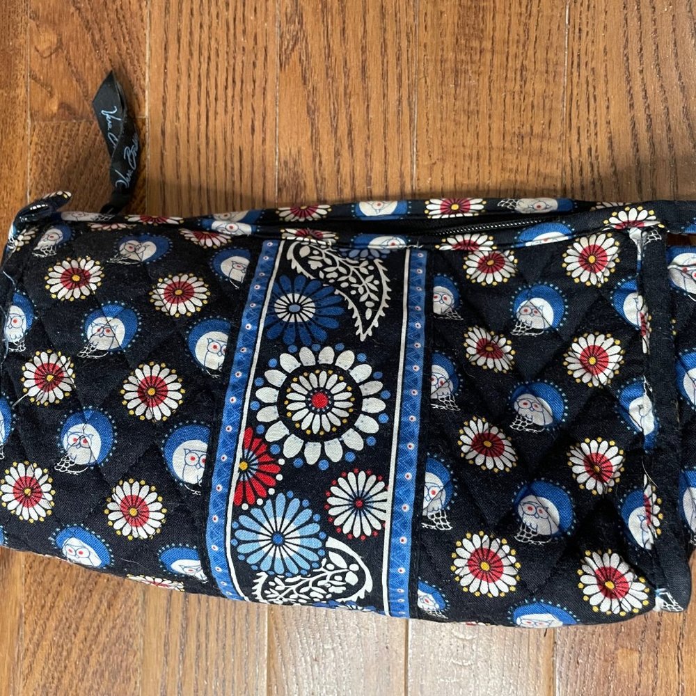 Very Bradley Owl Print Makeup Bag